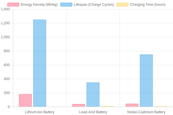 Battery Technology Comparison Chart