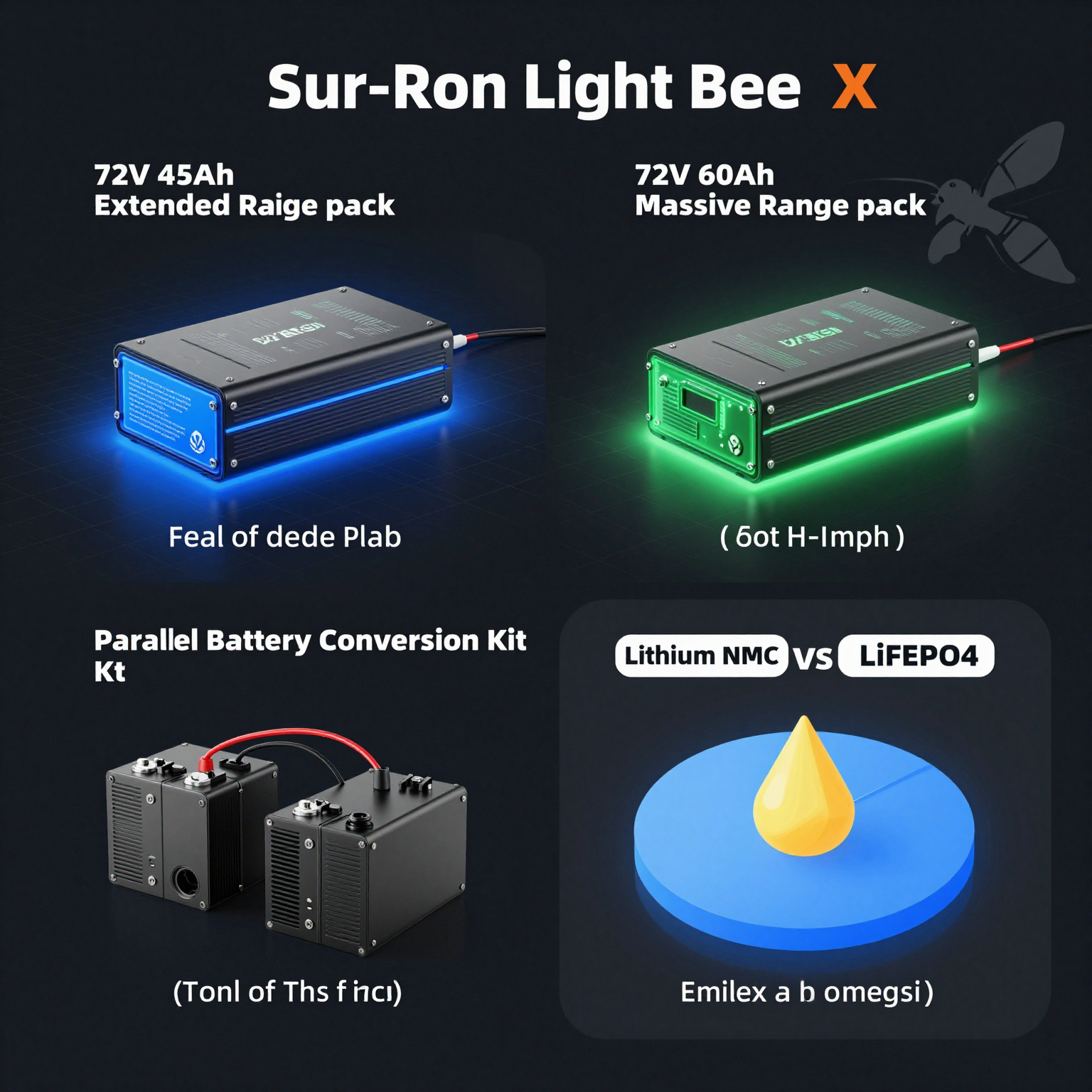 Sur-Ron Light Bee Battery Upgrade Options Comparison