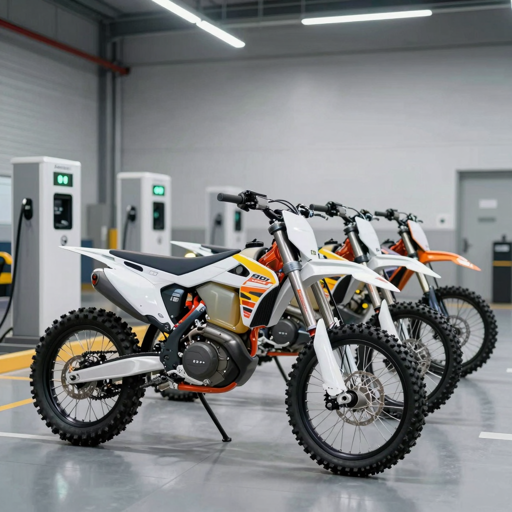 Sur-Ron Light Bee fleet in warehouse
