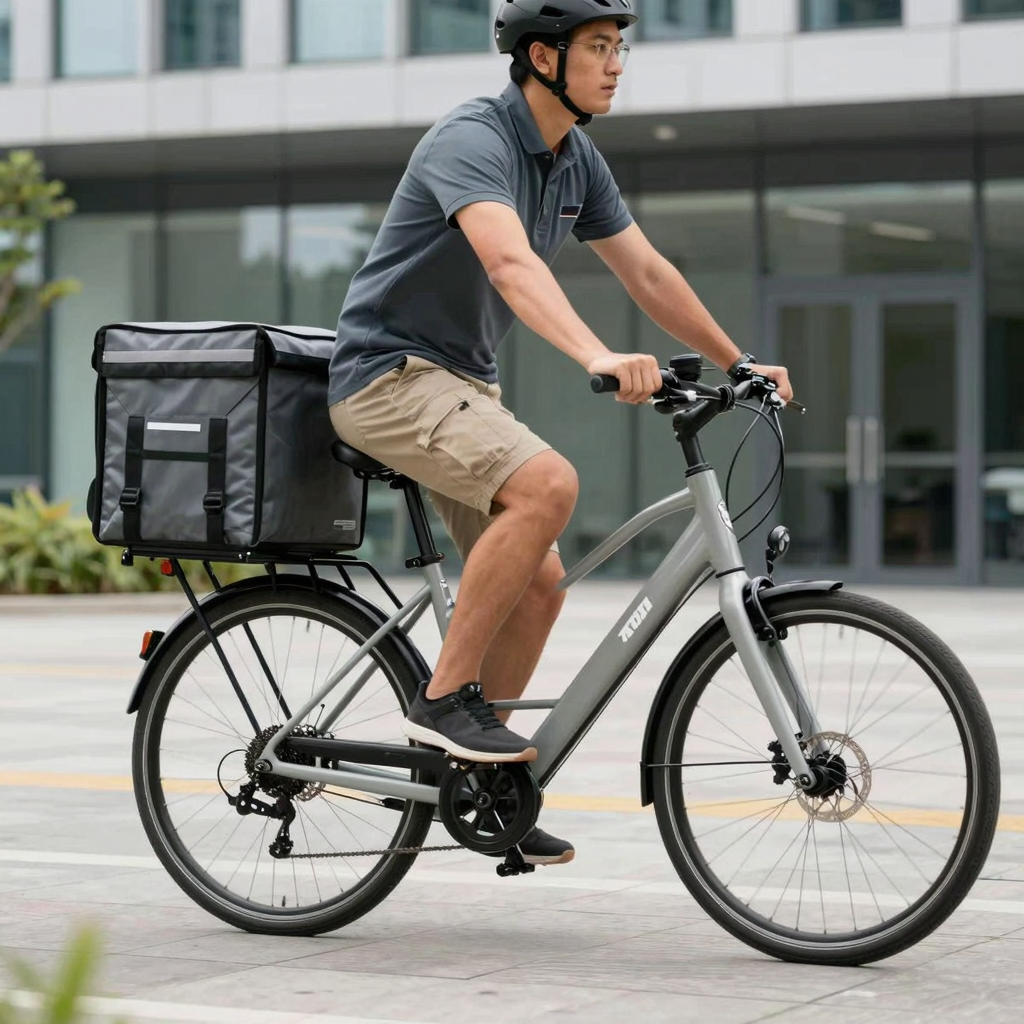Ultra Light E-Bike in Business Setting