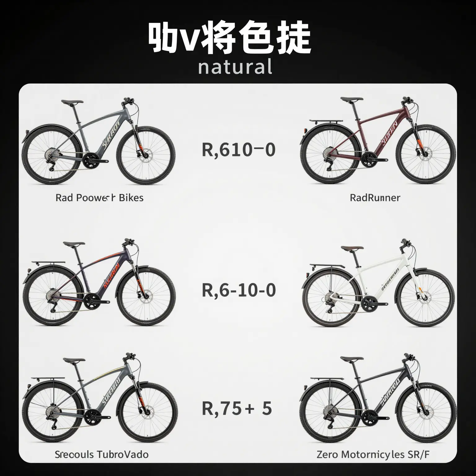 Electric Bike Comparison Chart